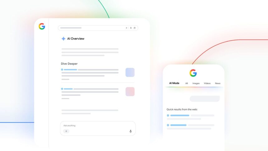 تحديثات جوجل لبحث AI Mode وAI Overviews