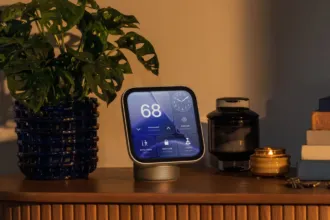 جهاز Apple HomeView في غرفة المعيشة