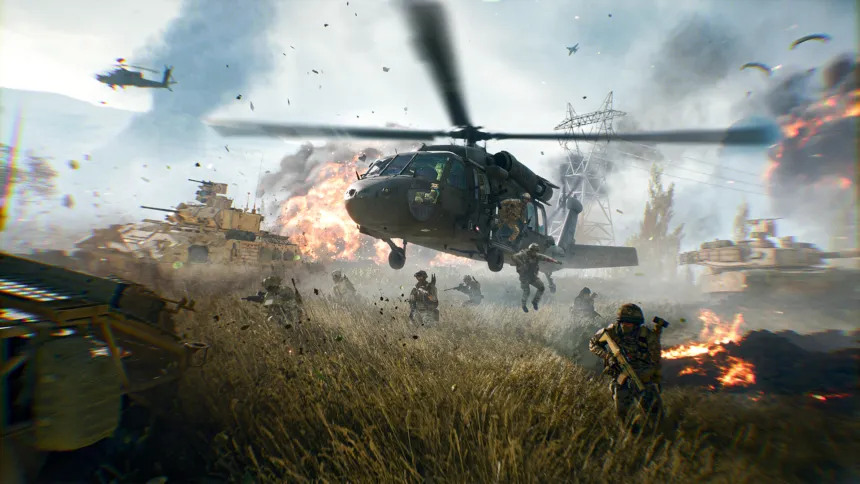 لقطة رسمية من لعبة Battlefield 6