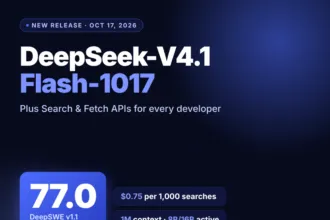 DeepSeek V4.1-Flash نموذج جديد وواجهة بحث مفتوحة