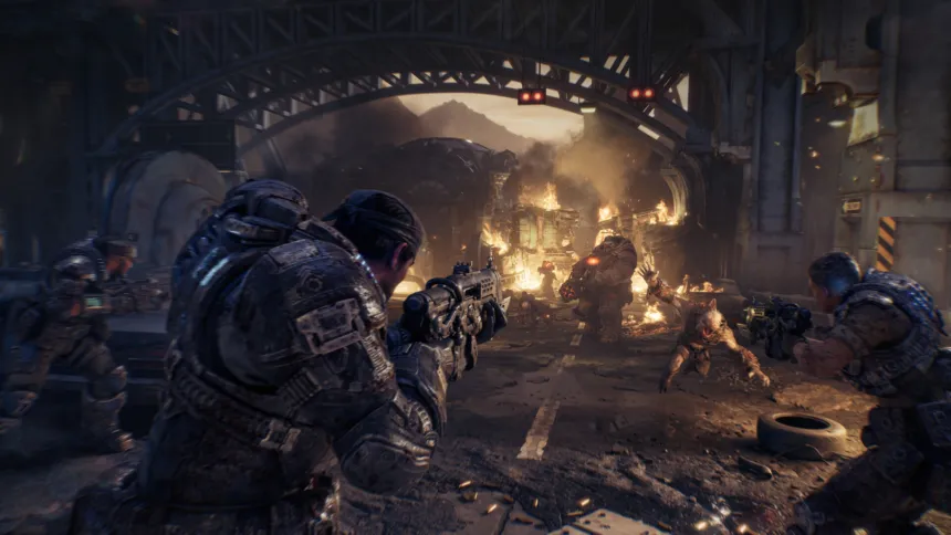 لقطة رسمية من لعبة Gears of War: E-Day