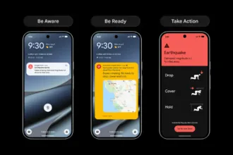صورة رسمية من Google توضح تنبيه الزلازل في هواتف Android
