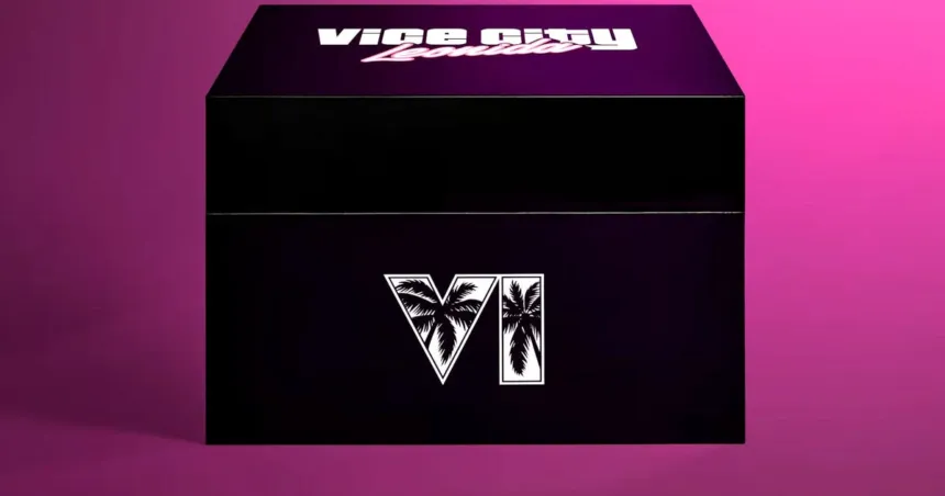 صندوق GTA 6 للمقتنيات بشعار VI وVice City