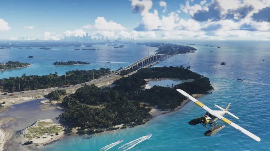 لقطة رسمية من GTA 6 لجزر ليونيدا