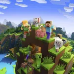 صورة فنية رسمية للعبة ماينكرافت Minecraft من Mojang Studios