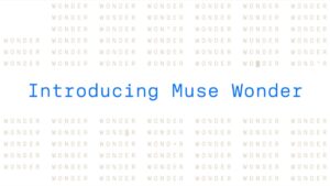 شعار الإعلان عن نماذج Muse Wonder من ميتا