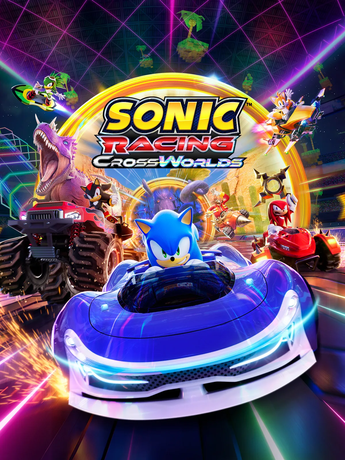 غلاف لعبة سونيك ريسينج: كروس وورلدز (Sonic Racing: CrossWorlds)